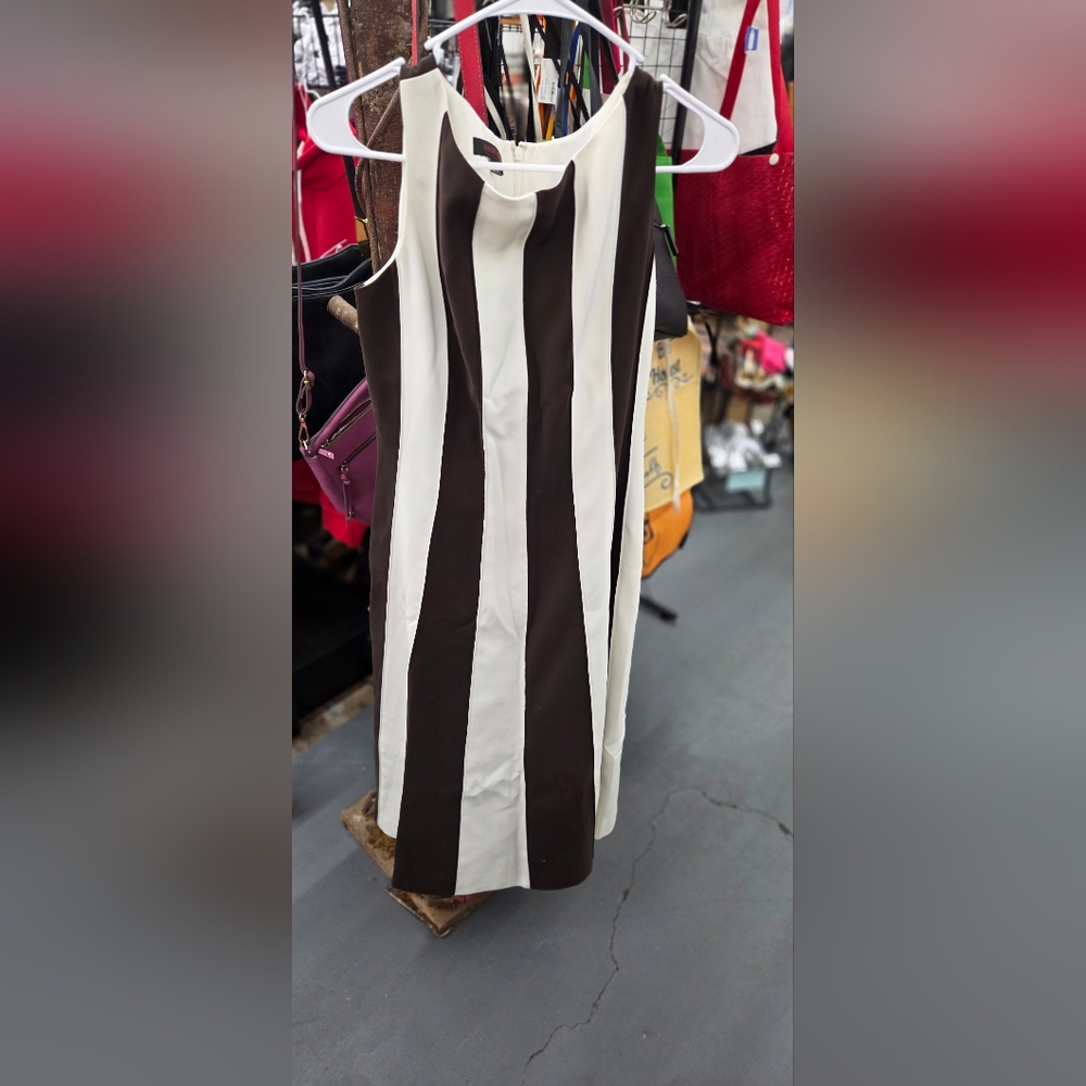 Anne Klein Black and White Maxi Skirt